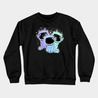 Space kitty cats Crewneck Sweatshirt